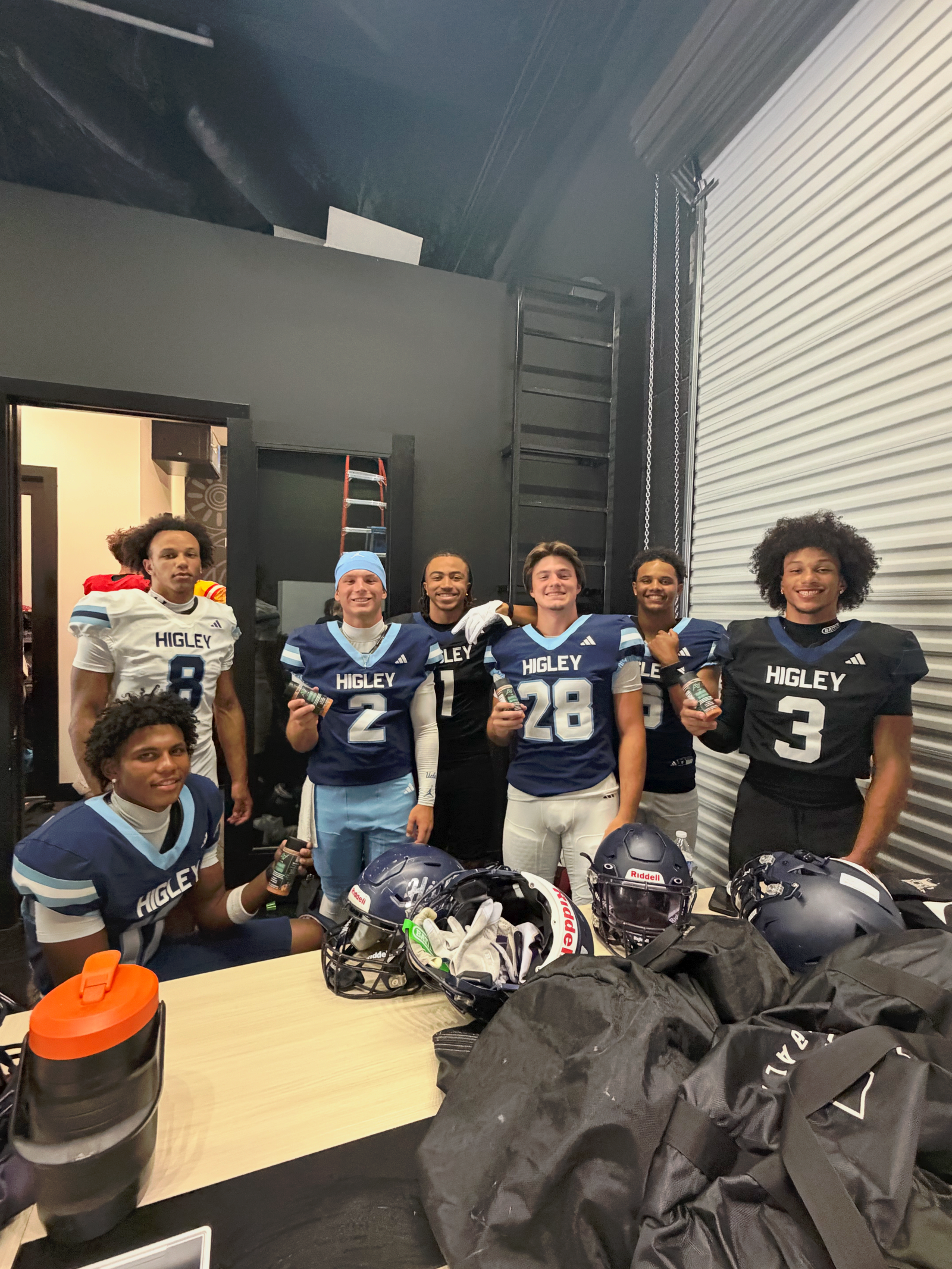 Higley High School football team with Alkaline Activated